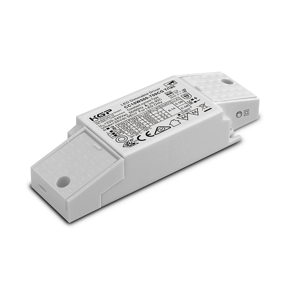 7-10W TRIAC-himmennettävä vakiovirtateholähde 500mA-700mA 8-14V