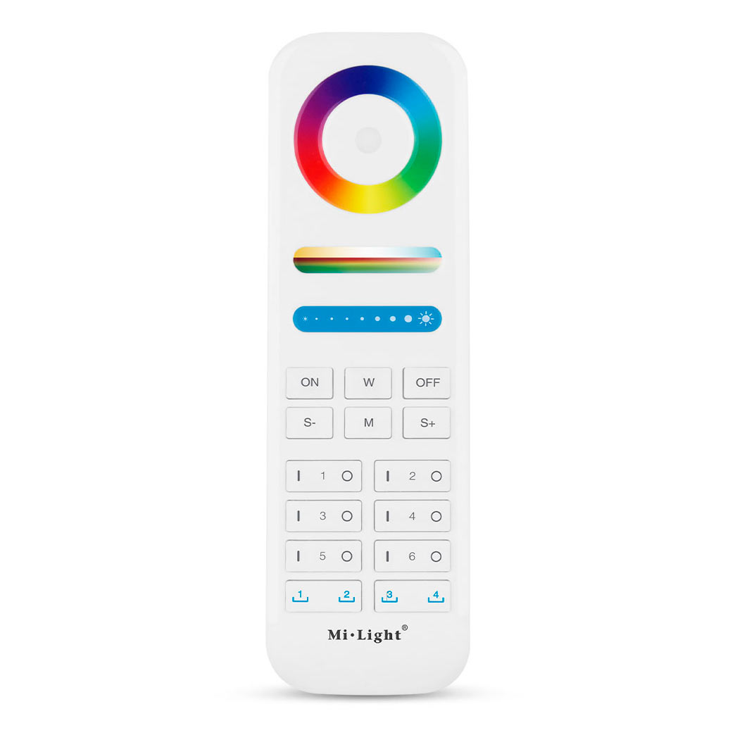 Remote control 6-channel. RGB+CCT white + 4 scenes to record FUT089S - Smart LED 2.4G