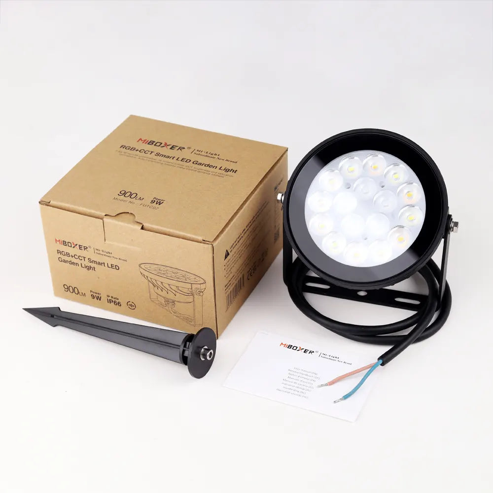 9W RGB+CCT LED garden light 900lm IP66 FUTC02 - Smart LED 2.4G