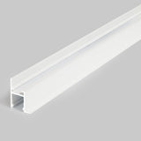 KEHYS14 LED-profiili 2m, LED-profiili valaistukseen, valkoinen muoviprofiili seinä- ja kattovalaistukseen.