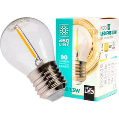 1,3W E27 LED-polttimo pakkaus