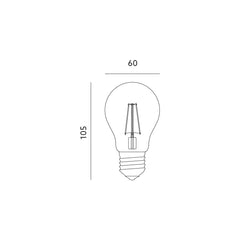 LED-polttimo E27 3000K 11,5W 1521lm filament-mitat