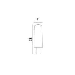 G4 12V LED-polttimo 1,5W mitat