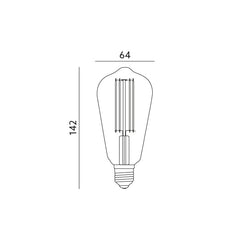 Led-lamppu-filament-7w-60w-mitat