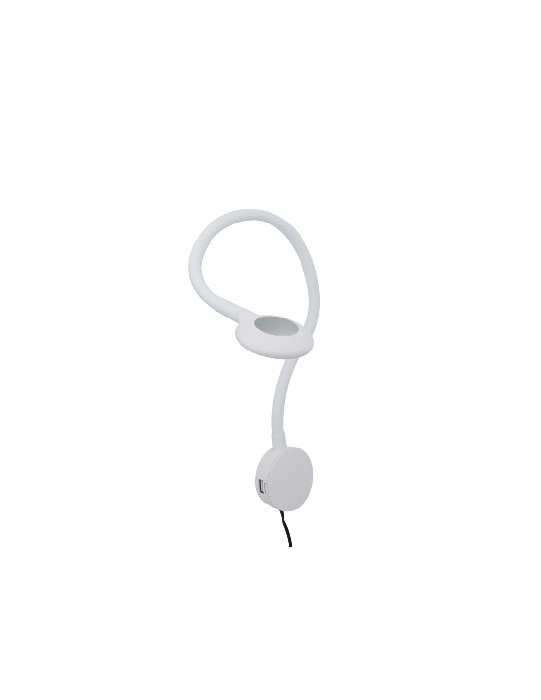 MODUS 12V lukuvalo, valkoinen USB A+C 2W, moderni ja tilaa säästävä lukuvalo USB lukuvalo 12V.