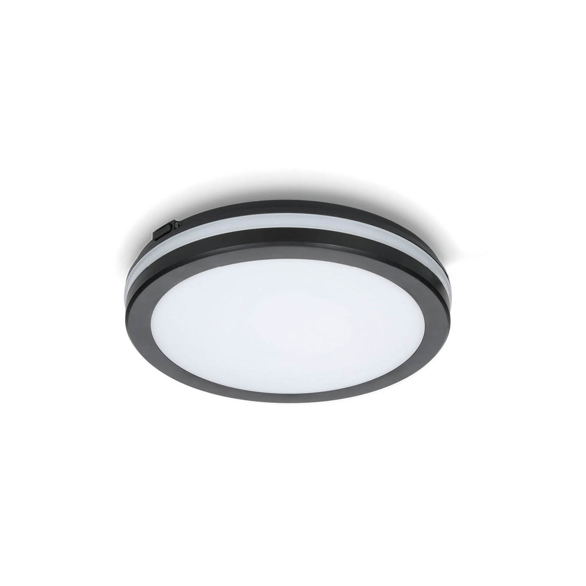 LED-Luminaire NAIROS BLACK 12W 3000/4000/6500K Ø200mm 1140lm IP65