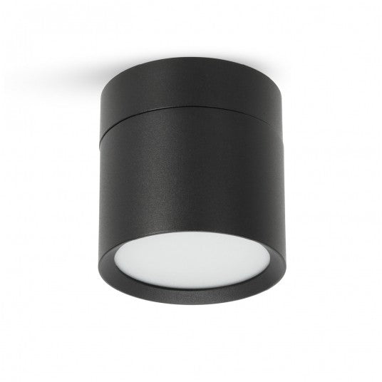 musta LED-spottivalaisin GX53, alumiininen, himmennettävä, kohdevalaistus, moderni ja tyylikäs muotoilu