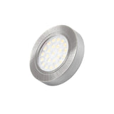 2W 12V LED-kalustevalaisin OVAL harjattu teräs, 200lm CRI80, IP20, himmennettävä