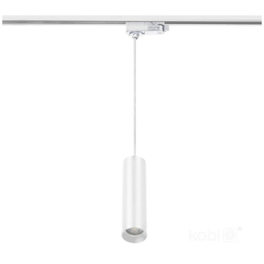 Riippuva S-LINE LED-kiskovalaisin 3-vaihekiskoon, valkoinen (GU10 polttimolle)