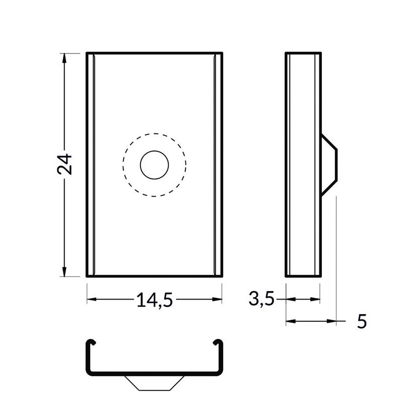 U_flexible_cone_mounting_plate_dimensions