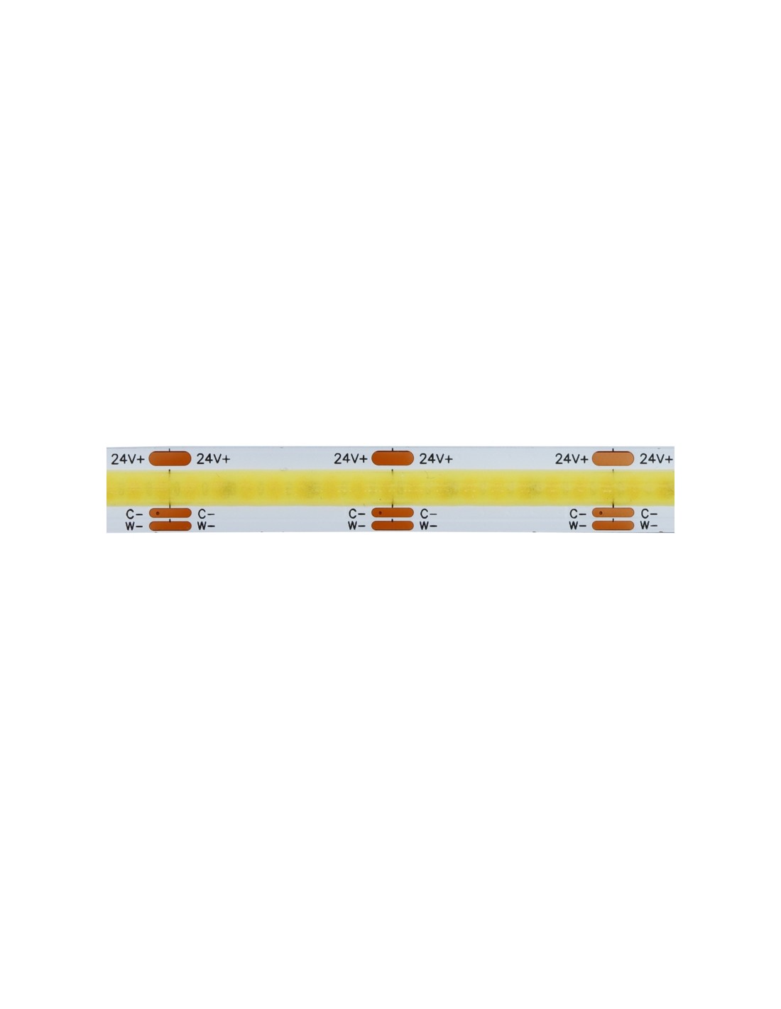 18W/m 24V CCT dotless CSP LED strip 5m, 2700-6500K CRI>90+, IP20