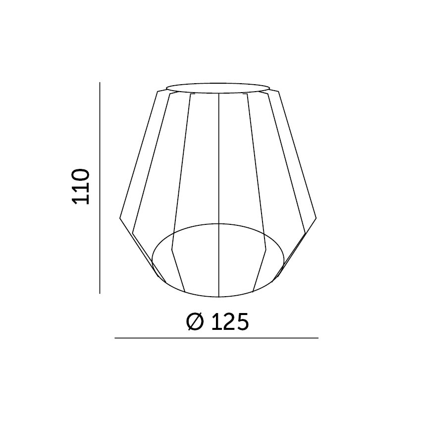 CRETE LED-valoketjusarjan metallivarjostimet 5kpl, HÄKKI musta LS D1