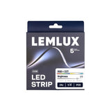 LEMLUX COB RGBCCT LED-nauha 21W/m 24V IP20 – 5 m, RGB säädettävä LED-nauha 24V, pakkauskuva