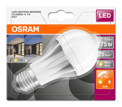 e27 osram led motion sensor classic a 75 tuotepaketti