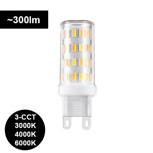 G9 LED-polttimo 3,5W - 3000K-4000K-6000K SWITCH