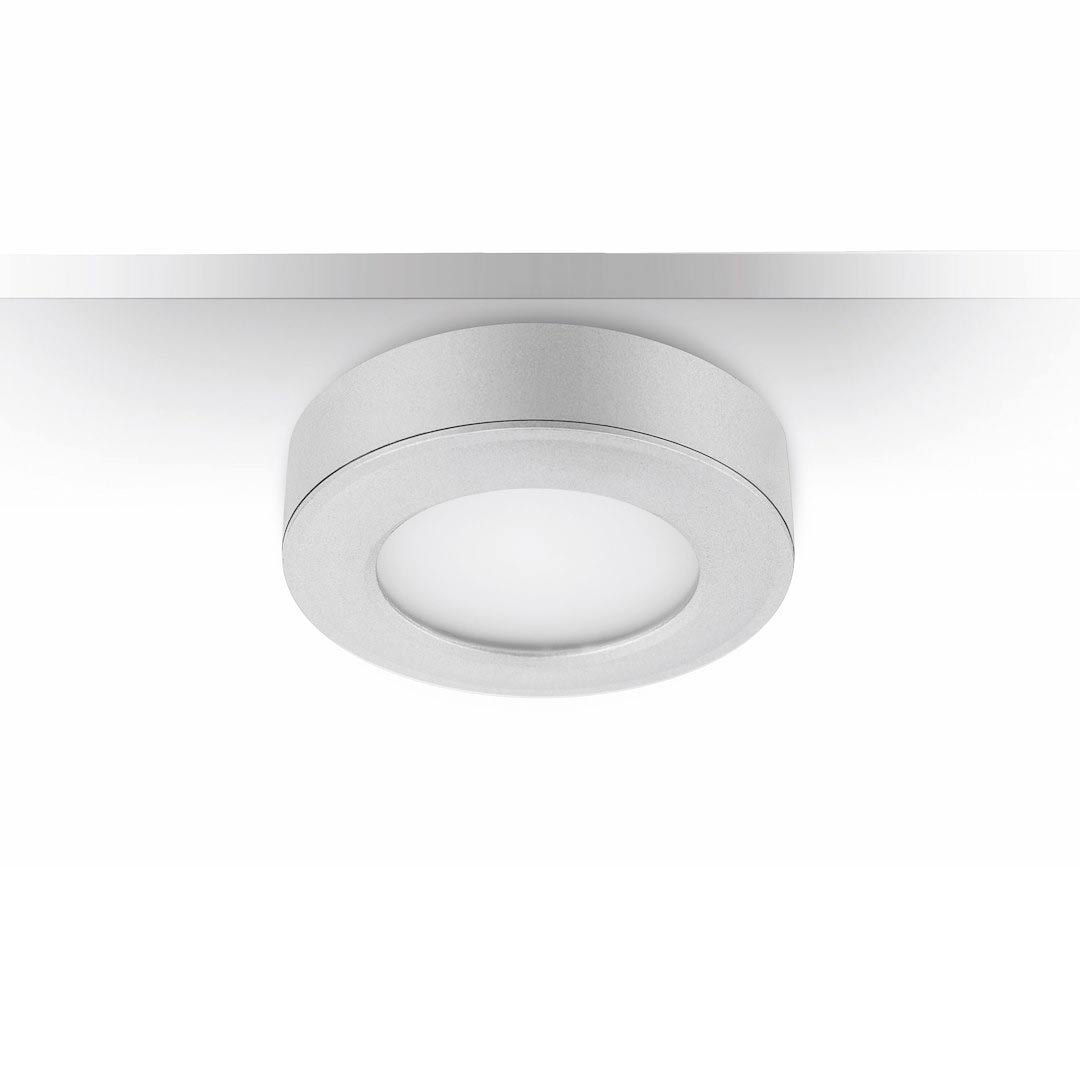 4W LED-pikkuspotit 3kpl 2700K, satiini, 3x305lm CRI80, IP21, himmennettävät sis. muuntaja