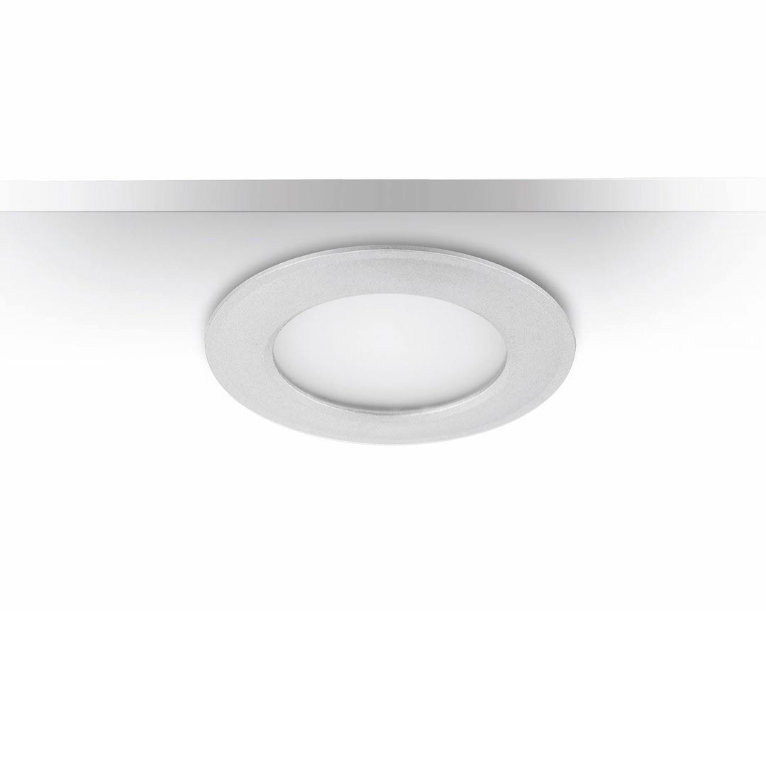 4W LED-pikkuspotit 3kpl 2700K, satiini, 3x305lm CRI80, IP21, himmennettävät sis. muuntaja