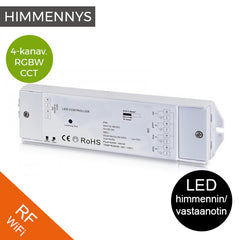 led-himmennin-vastaanotin-4-kanavainen-RF-WiFi-RGBW-CCT-4x5A