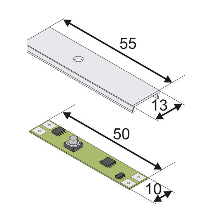 LEd-valon himmentimen mitat