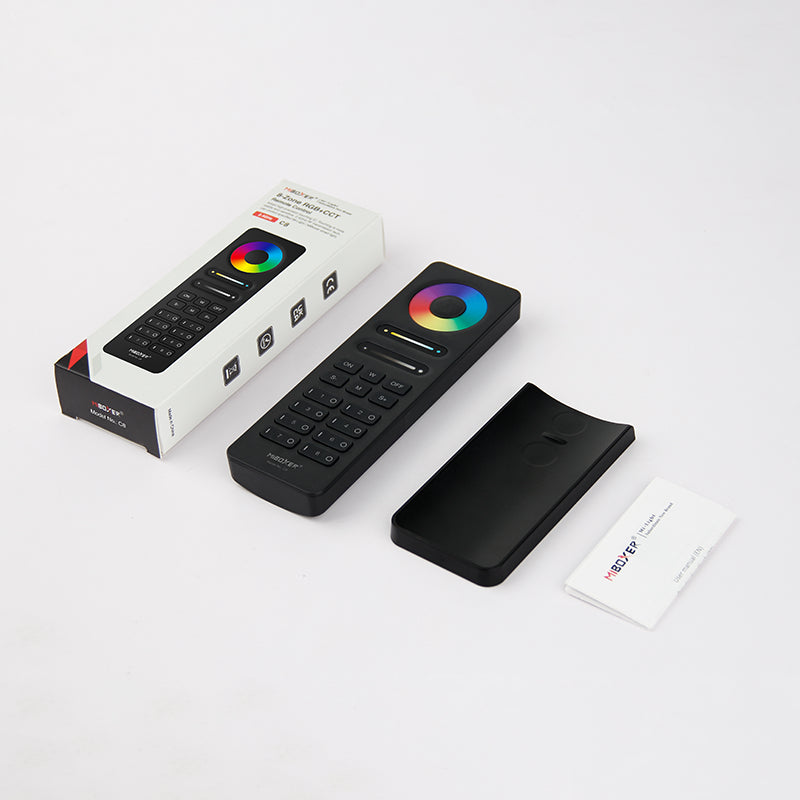 Kaukosäädin 8-kanav. RGB+CCT musta C8 - Smart LED 2.4G