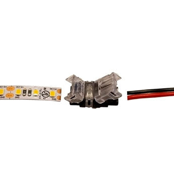 10mm LED-tape extension connector (strip+ wires) max. 120led/m for rib ...