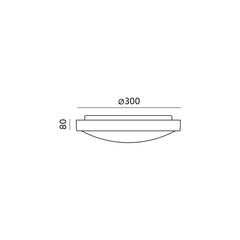 led-zoe-19W-valkoinen-led-valaisin-mitat