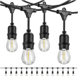 Valoketjusetti MIMOSA2 20m & 20kpl 1W 2700K E27 LED-polttimoa, IP44 ulkokäyttöön sopiva