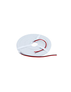 NEON FLEX 4x8mm kosteussuojattu LED-valonauha 24V, 5m, IP67, valkoinen muovi rullalla.
