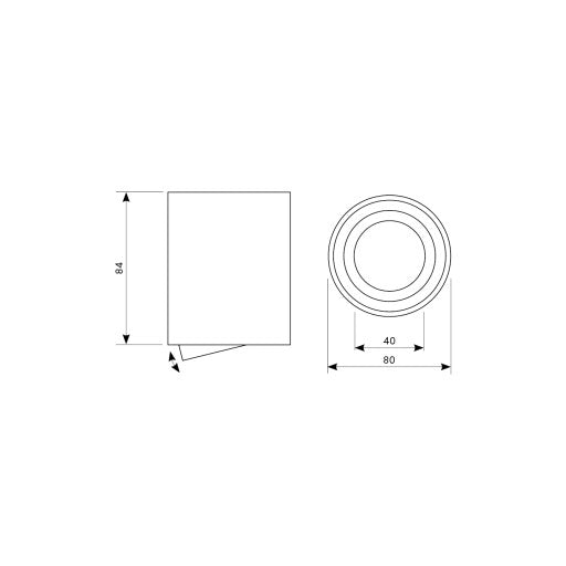 OH36 led-valaisin GU10 mitat