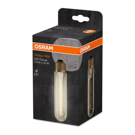 osram led vintage 2.8W filament tubular pakkaus