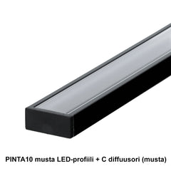 pinta10-musta-led-alumiiniprofiili-mustalla-c-diffuusorilla