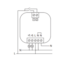 Plejd DIM-02 Bluetooth kaksoisrasiahimmennin LED-valoille sähkökaavio kytkennälle.