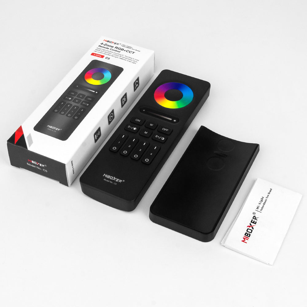 Remote control 4-channel. RGB+CCT black C5 - Smart LED 2.4G