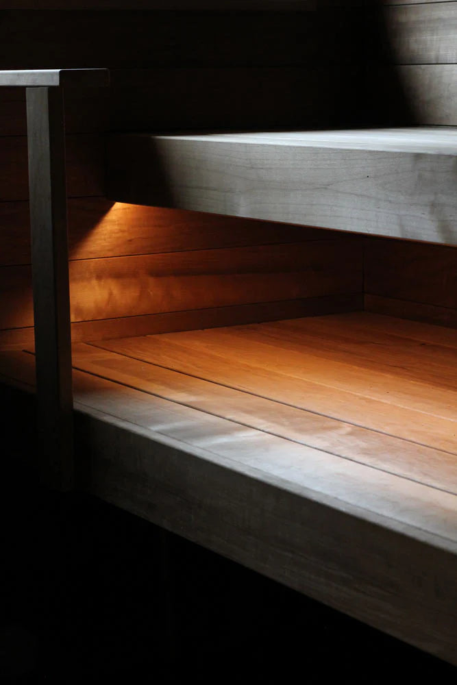 Sauna LED light strip 5W/m 24v, IP65, max. 100 ° C - 2.5m reel