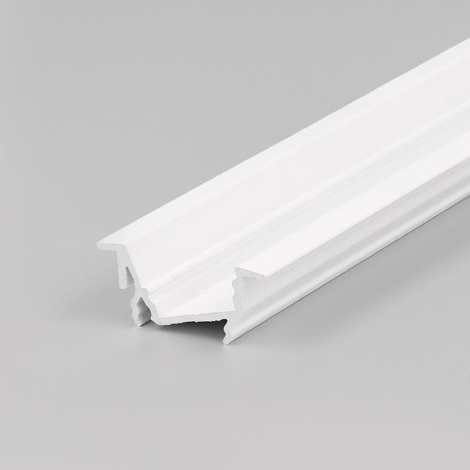 Viisto-uppo14 LED-profiili viistosti valaiseva uppoasennettava led-profiili valkoinen
