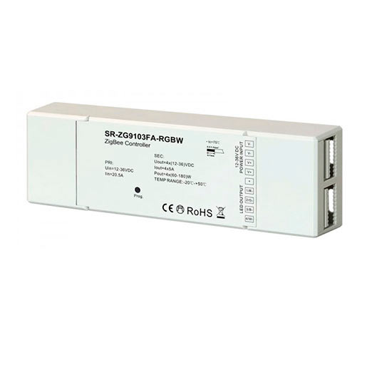 zigbee-RGBW-ohjain-himmennin-12-24v