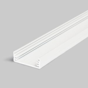 LAAJA24 LED-profiili valkoinen leveä malli, jopa kolmelle LED-valonauhalle