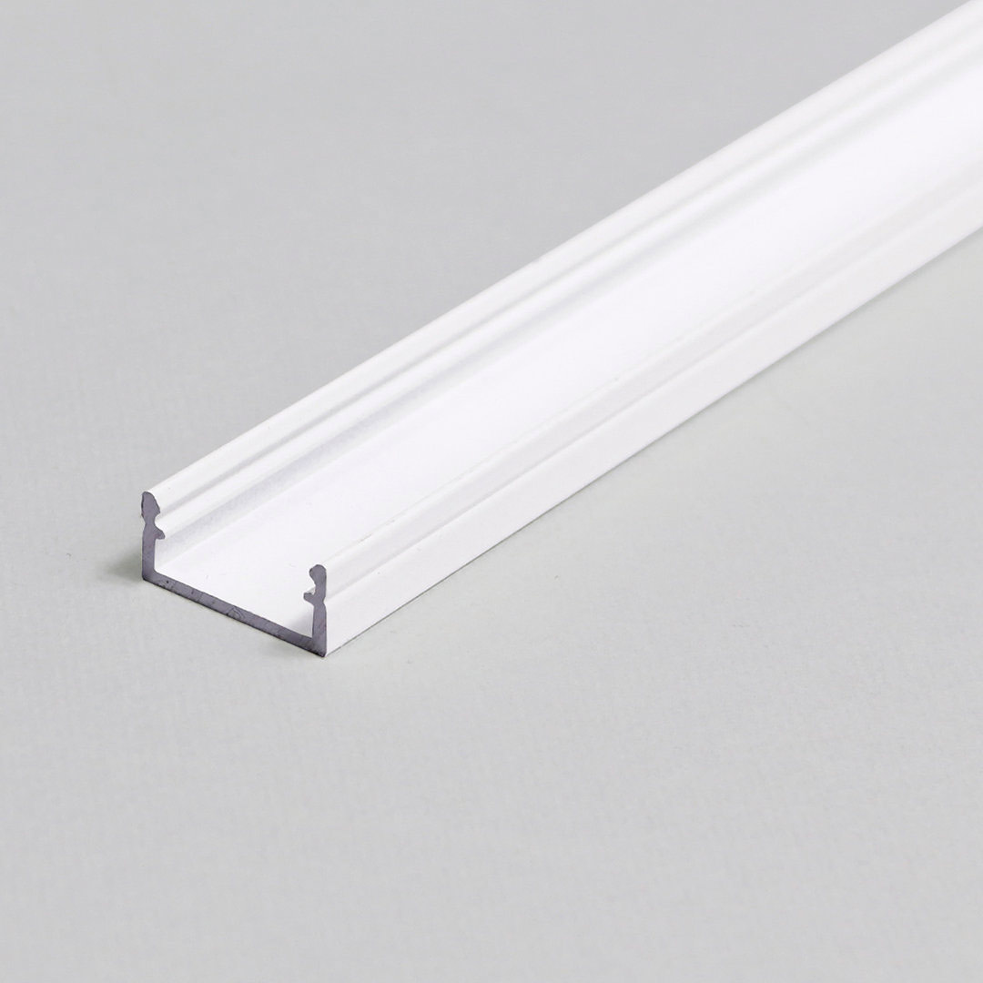 SUORA12 LED-profiili valkoinen, pinta-asennettava edullinen LED-profiili
