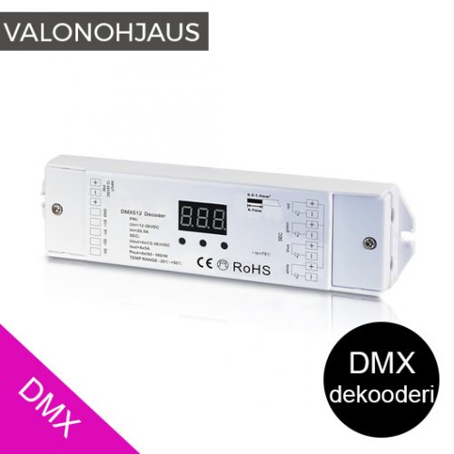DMX dekooderi LED-valoille