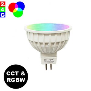 Älylamppu GU5.3 MR16 4W LED-lamppu RGB+CCT