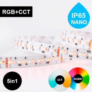 RGB+CCT 5in1 LED-nauha IP65 kosteussuojattu