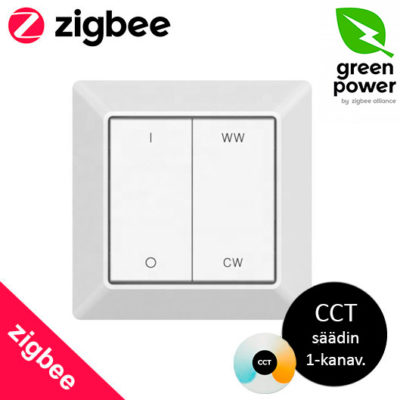 Zigbee CCT värilämpötilasäädettävien valojen valokatkaisija Green Power