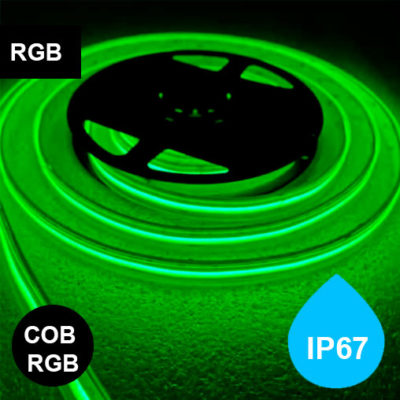 IP67 RGB-nauha 15W/m 24V pisteetön kosteussuojattu