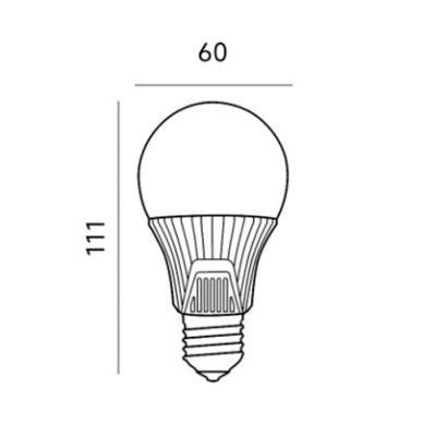 11w e27 led-lampun mitat