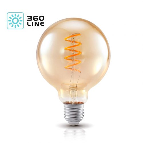 G95 E27 LED-pallolamppu filament vintage