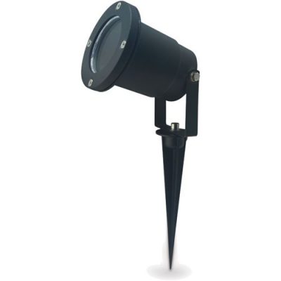 Musta maapiikkivalaisin ip65 GU10 LED-polttimolle