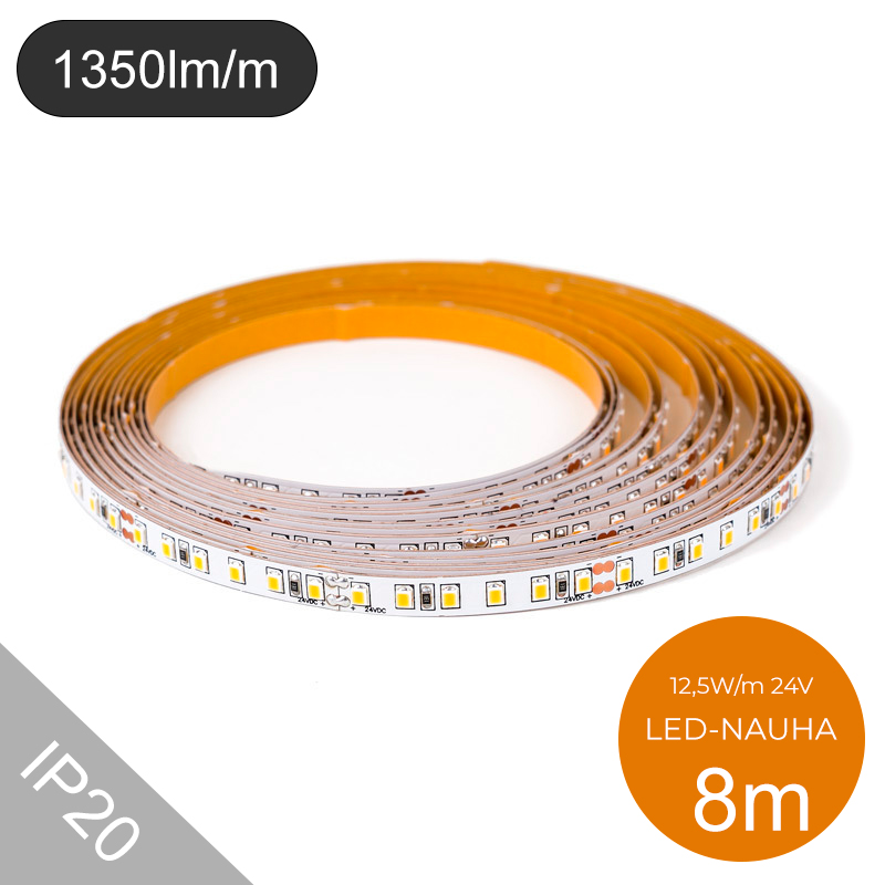 8m LED-nauha 12,5W/m 24V