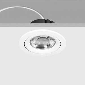 DALI CCT tunable white LED-alasvalo DT8 pyöreä, valkoinen 8W