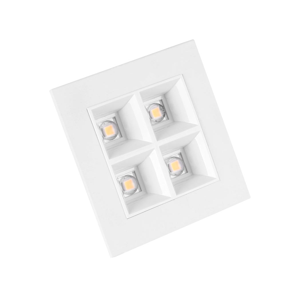 DALI LED-alasvalo DT8 tunable white, värilämpötilasäädettävä, valkoinen neliö