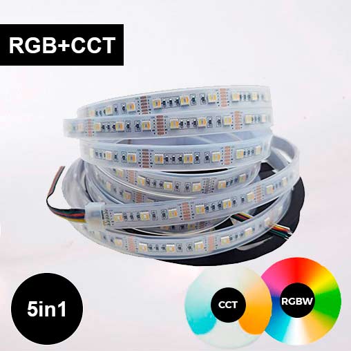 RGB+CCT LED-nauha IP67 24W/m 24V